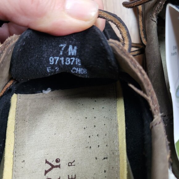 Sperry Top-sider Boat Shoes Size 7 Leather NWT Black and Brown - Picture 9 of 9